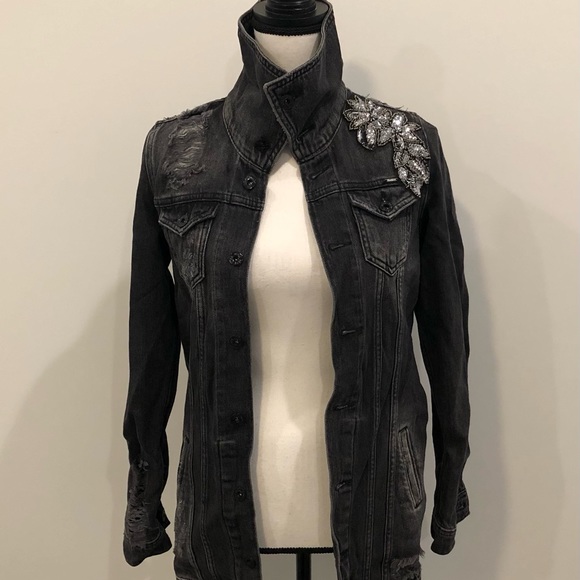 Pepe Jeans London Embellished Denim Jacket - Picture 2 of 6